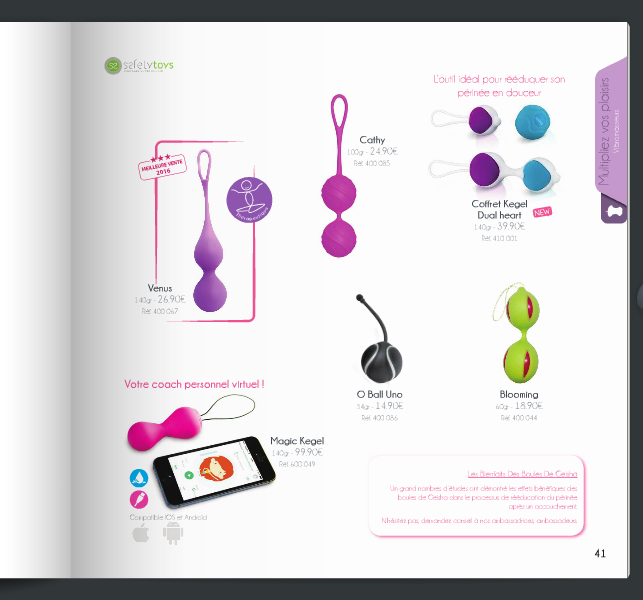 On peut voir le label safetytoys dans le catalogue softlove
