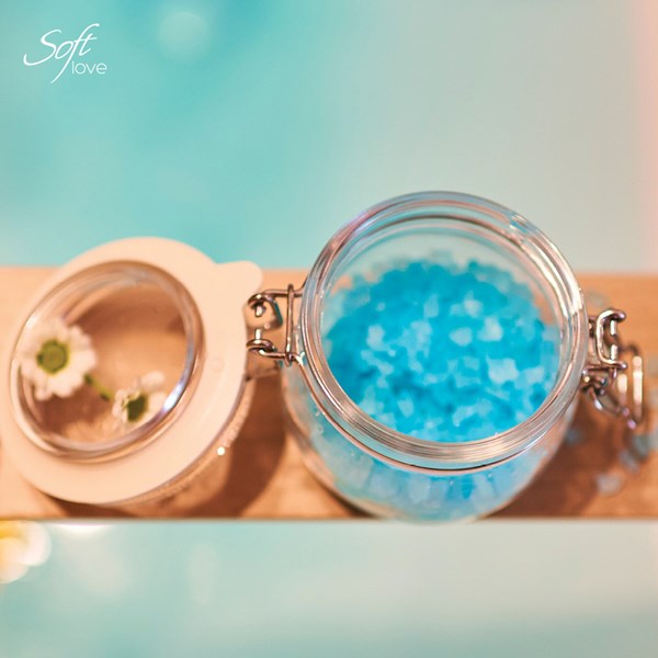 Cristaux de sels de bain marin